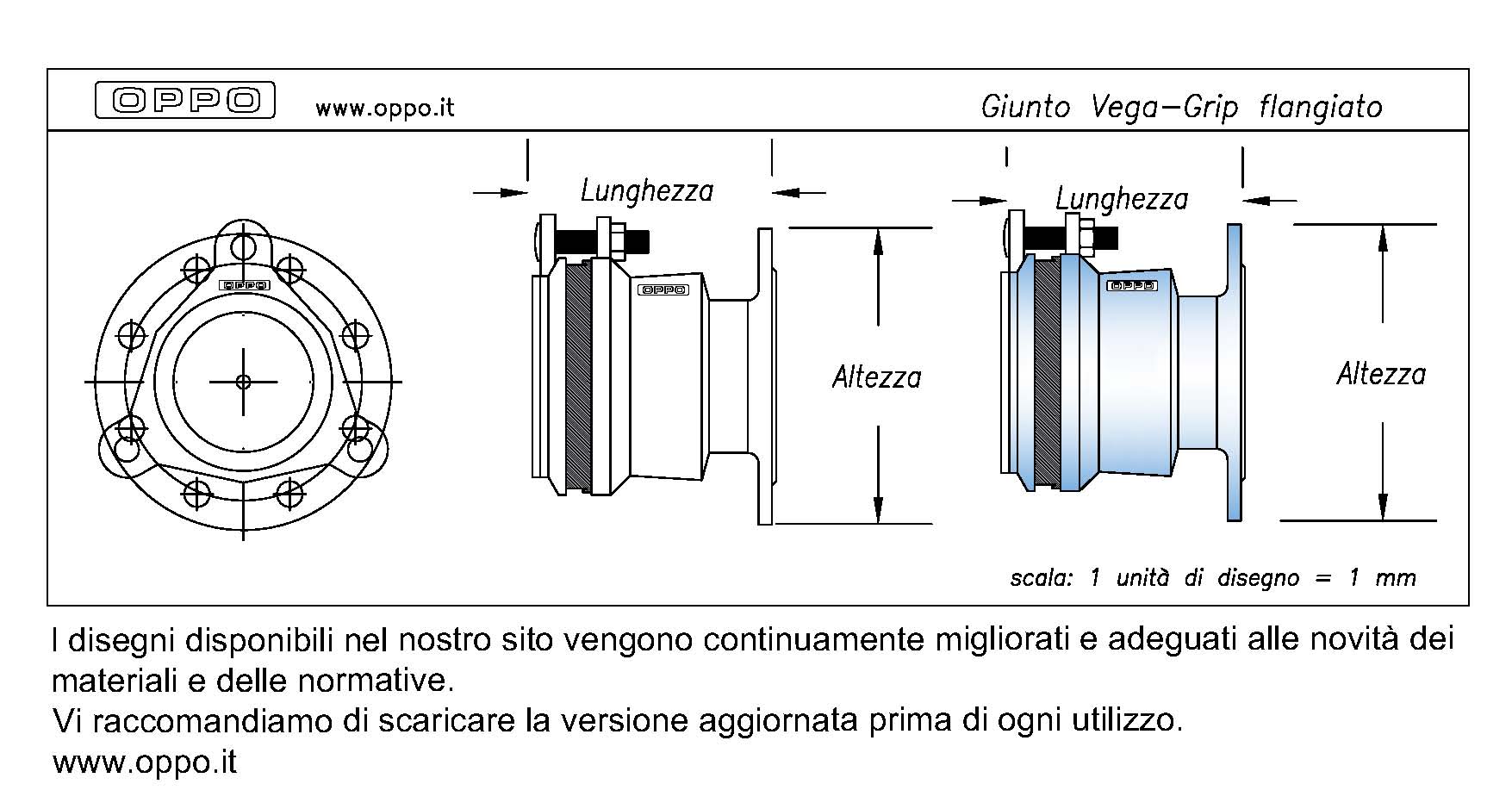 Giunto Vega-Grip flangiato